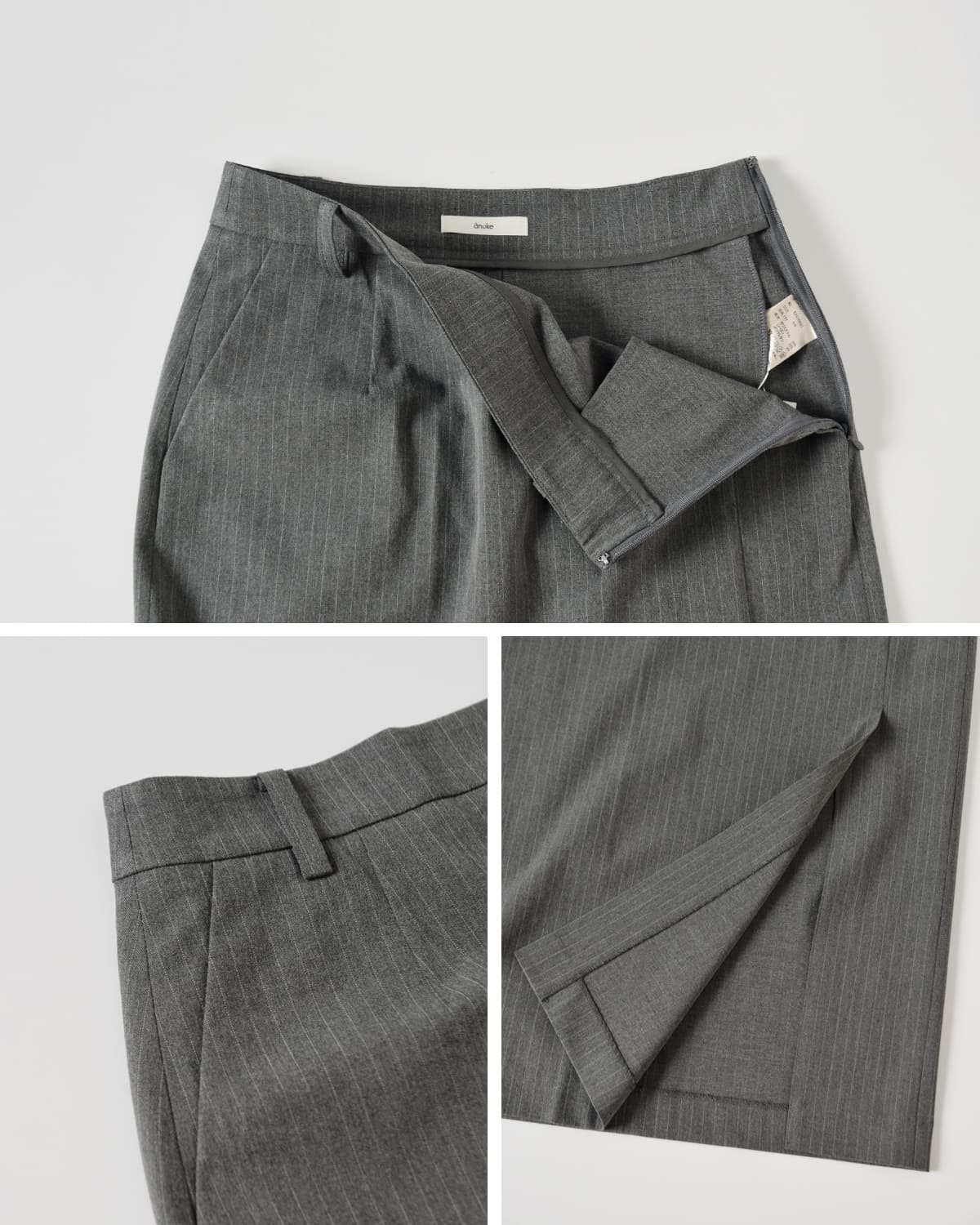 anuke(アンヌーク)ヘザーストレッチミドルスカート “Heather Stretch Middleskirt” 62520801