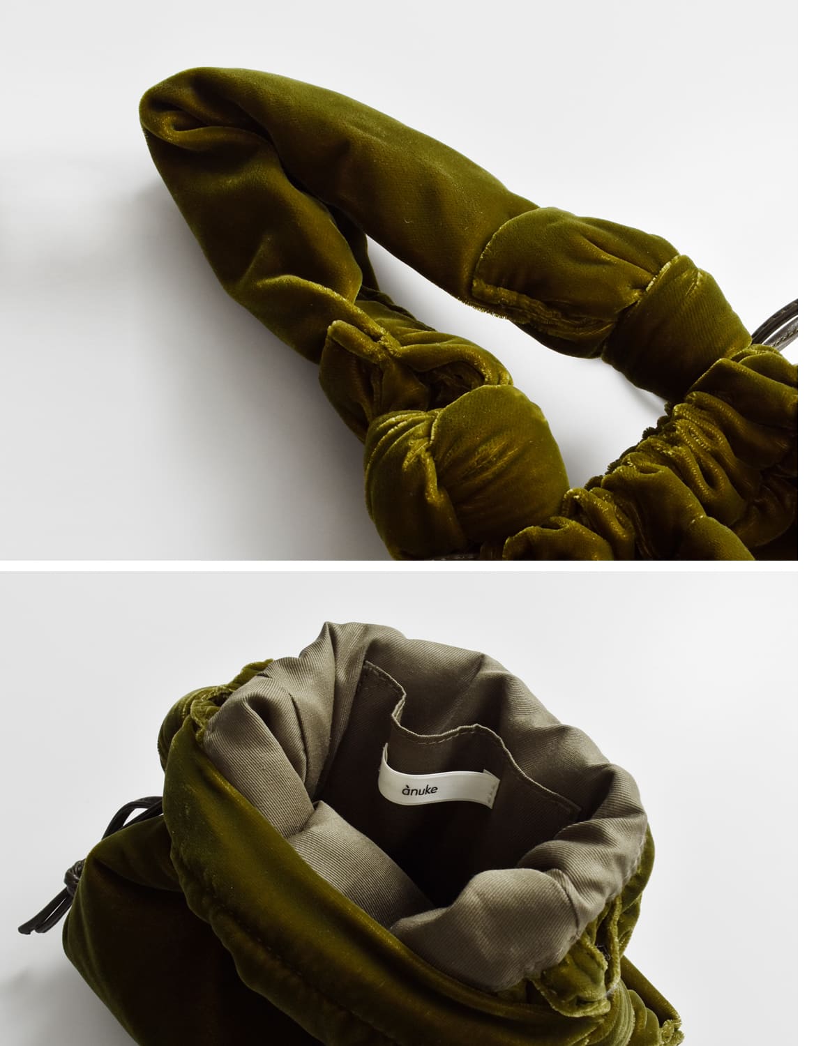 anuke アンヌーク ベルベットミニ バッグ “Velvet Mini Purse