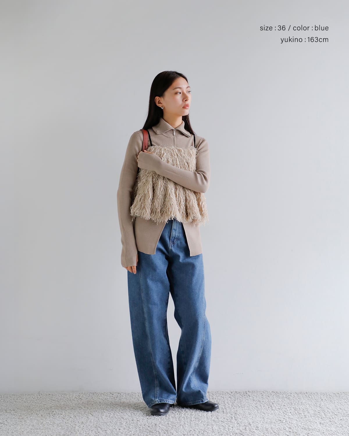 anuke(アンヌーク)パネルルーズデニムパンツ “Panel Loose Denim” 62521402