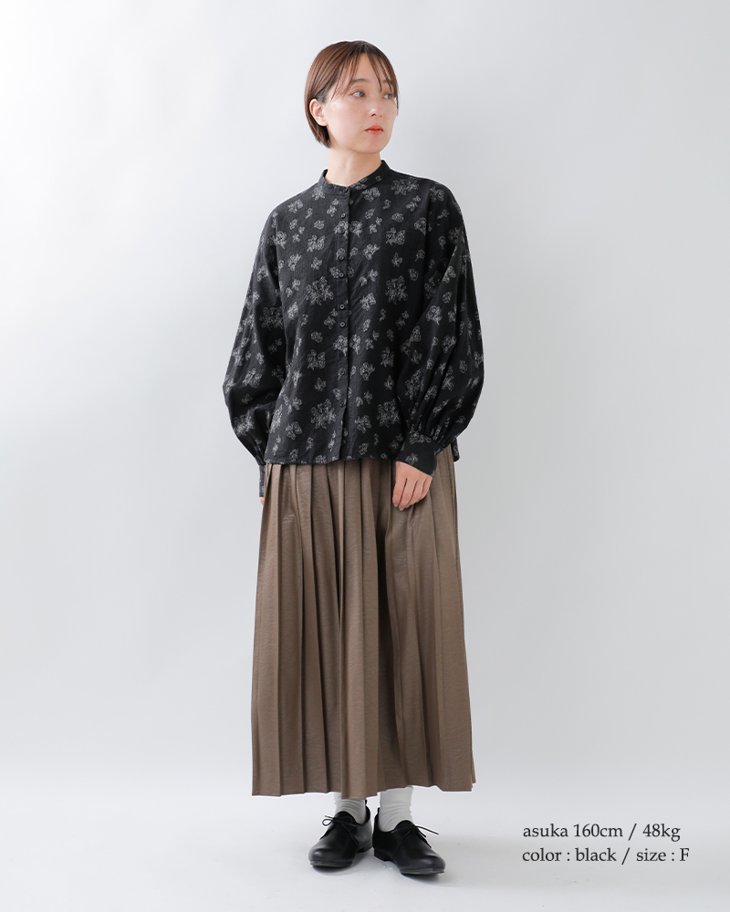 qiri(キリ)コットンシルクルーシーボリュームスリーブブラウス“lucievolumesleeveblouse”63-01-bl-010-25-2