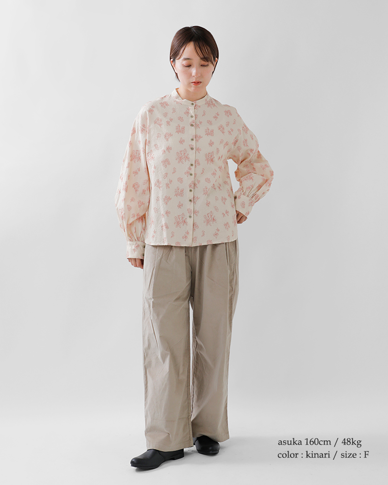 qiri(キリ)コットンシルクルーシーボリュームスリーブブラウス“lucievolumesleeveblouse”63-01-bl-010-25-2