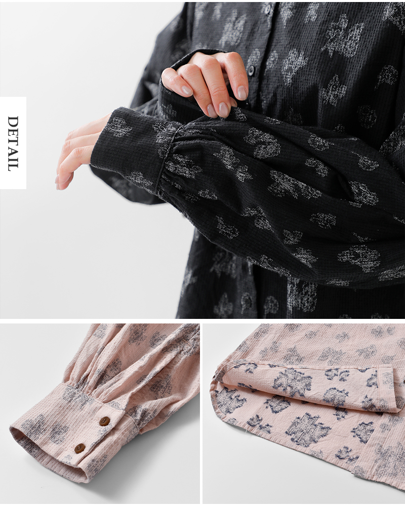 qiri(キリ)コットンシルクルーシーボリュームスリーブブラウス“lucievolumesleeveblouse”63-01-bl-010-25-2