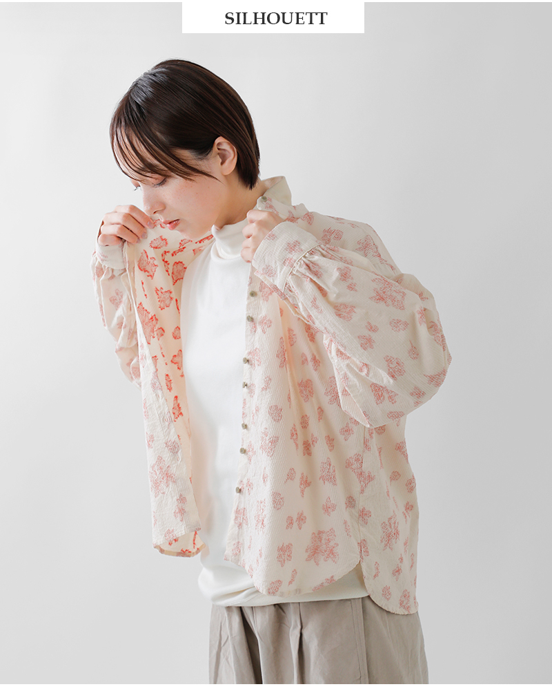 qiri(キリ)コットンシルクルーシーボリュームスリーブブラウス“lucievolumesleeveblouse”63-01-bl-010-25-2