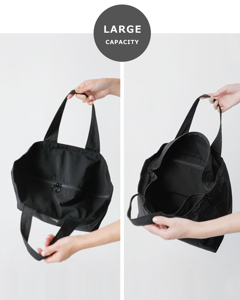 BAG’n’NOUN(バッグンナウン)オックスフォードファスナー付きトートバッグ“HANDLECANADAM”70021051