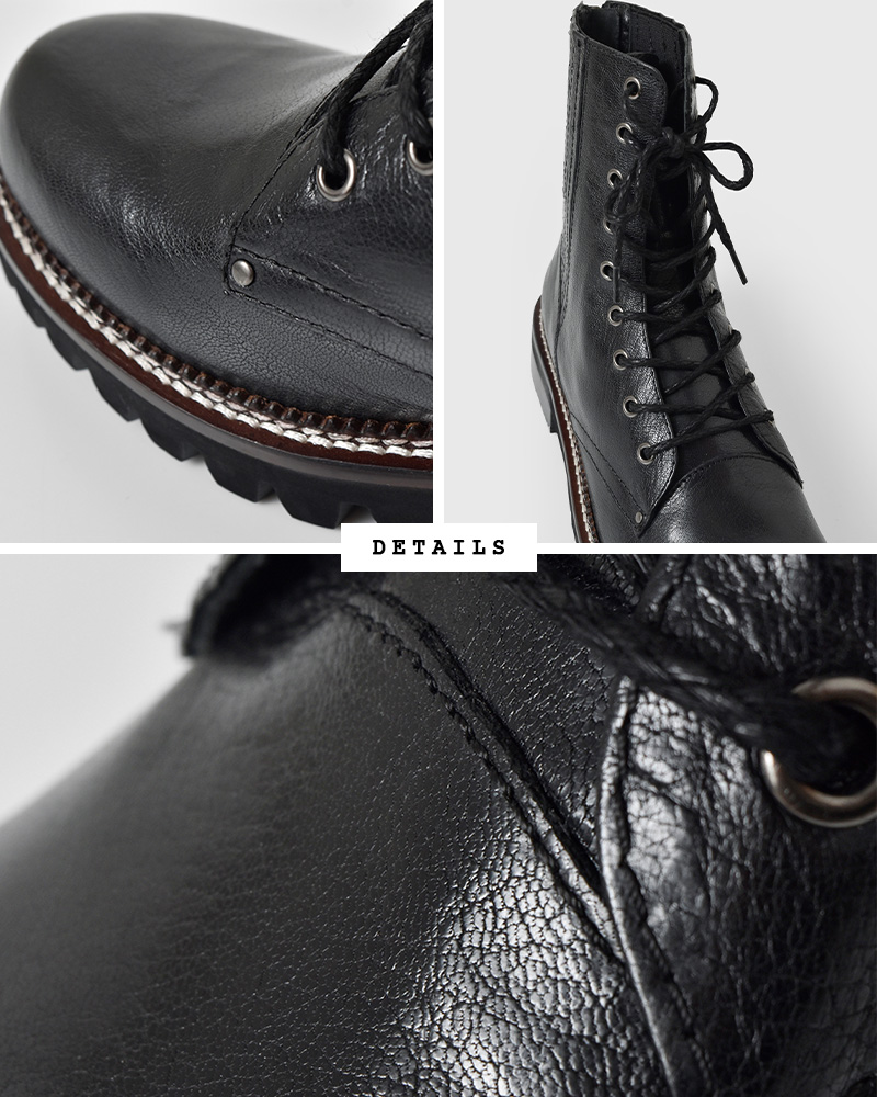 yuko imanishi+(ユウコイマニシプラス)キップゴートレザー レースアップ ブーツ 717027-1