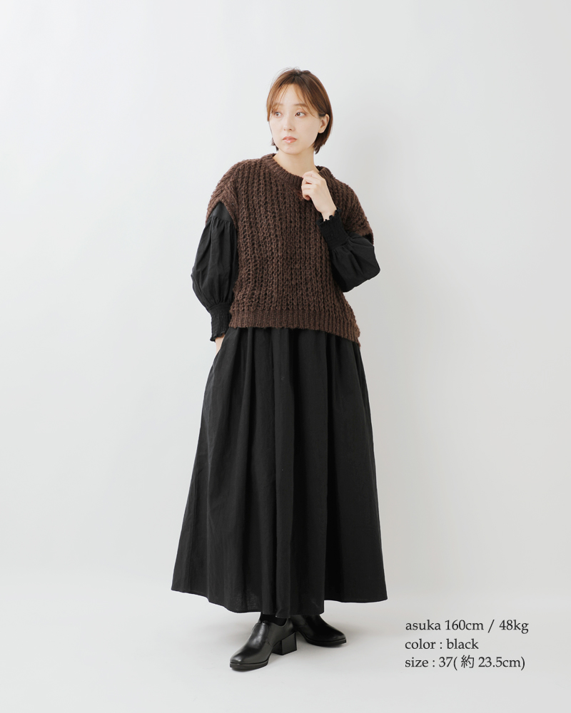 yuko imanishi+(ユウコイマニシプラス)レザーチャンキーヒールブーティ751121