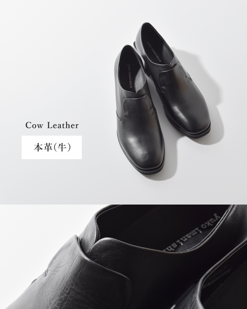 yuko imanishi+(ユウコイマニシプラス)レザーチャンキーヒールブーティ751121