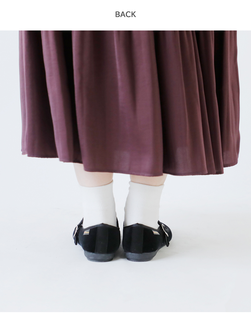 ALBEROLA(アルベローラ)ベルベットワンストラップフラットシューズ78-315350gm