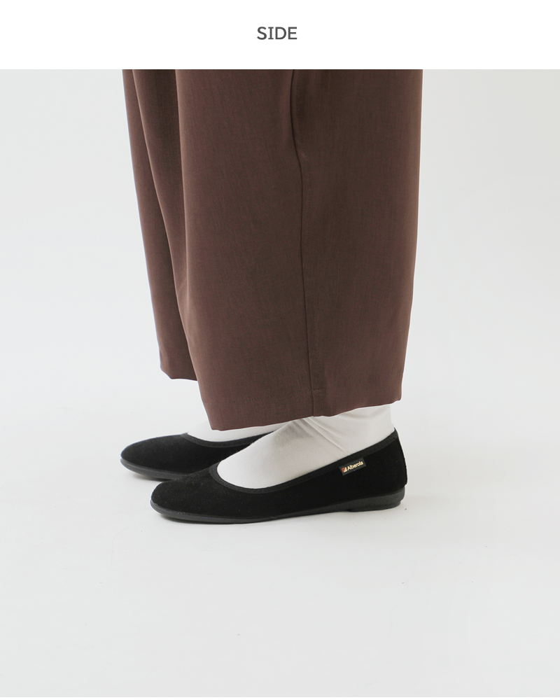 ALBEROLA(アルベローラ)スエードバレエシューズ78-31537gm