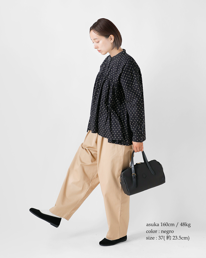 ALBEROLA(アルベローラ)aranciato別注ベルベットバレエシューズ