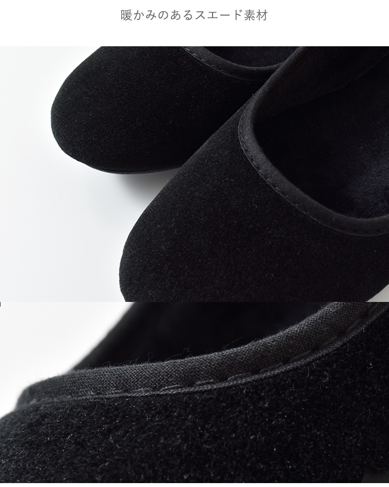 ALBEROLA(アルベローラ)aranciato別注ベルベットバレエシューズ