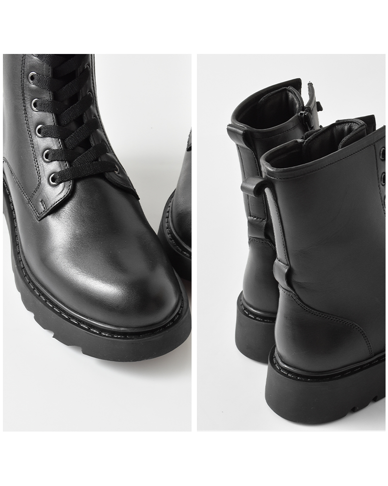 PAOLO BOVE(パオロ ボーヴ)カウレザーレースアップブーツ7905-a