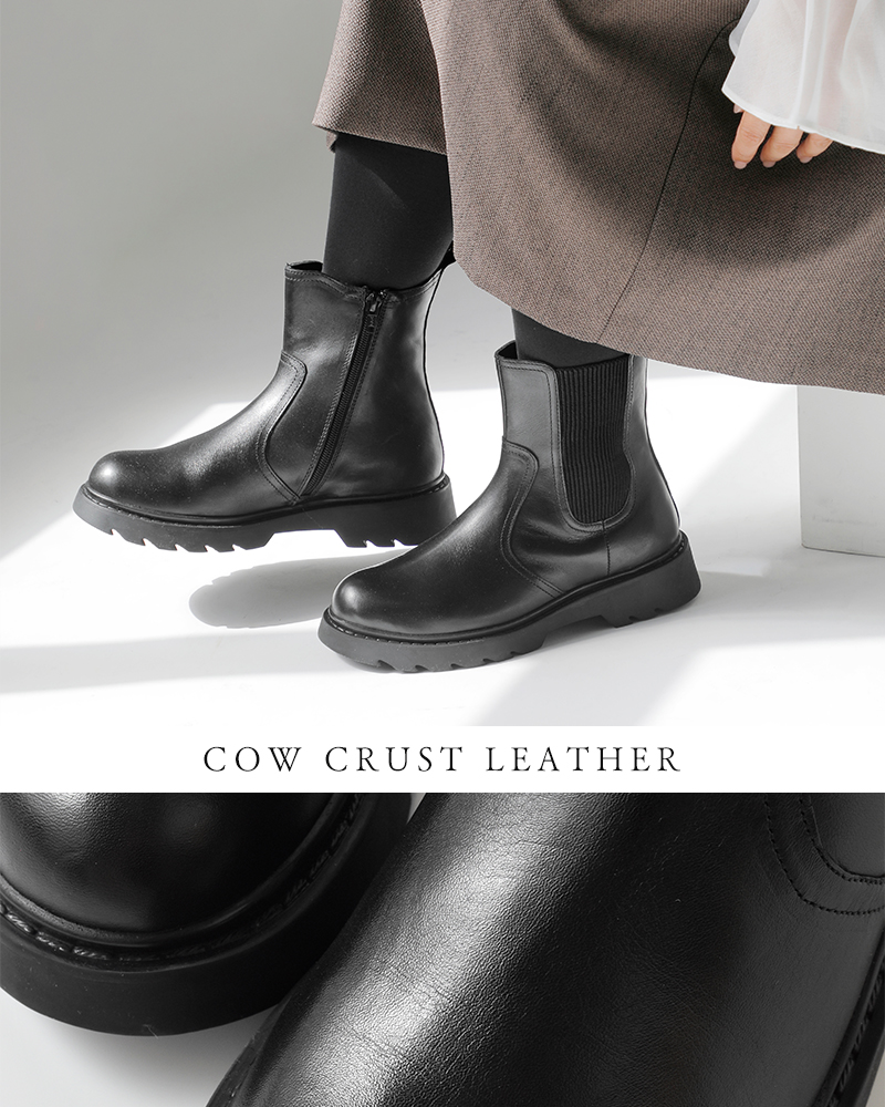 PAOLO BOVE(パオロ ボーヴ)カウレザーサイドゴアブーツ7912-a