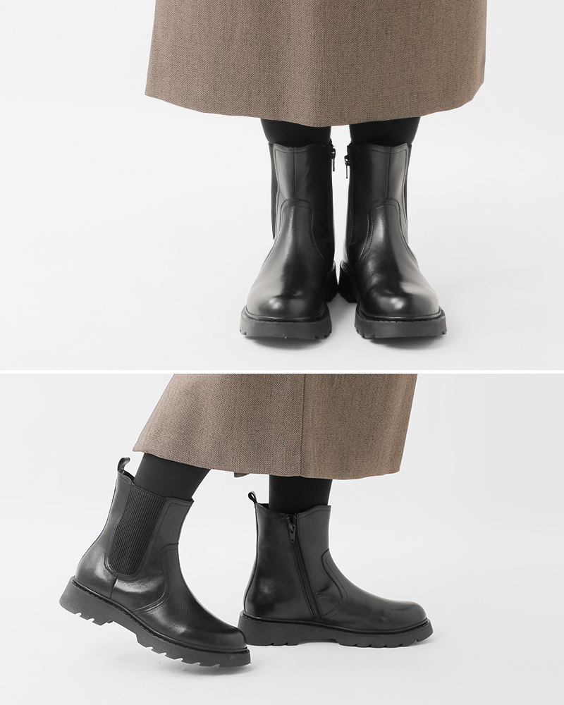 PAOLO BOVE(パオロ ボーヴ)カウレザーサイドゴアブーツ7912-a