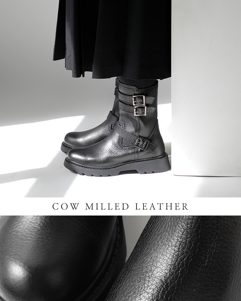 PAOLO BOVE(パオロ ボーヴ)カウレザーエンジニアブーツ8132-a