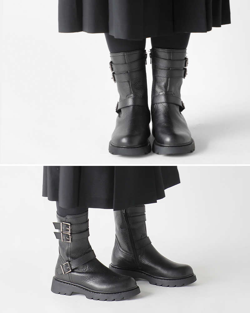 PAOLO BOVE(パオロ ボーヴ)カウレザーエンジニアブーツ8132-a