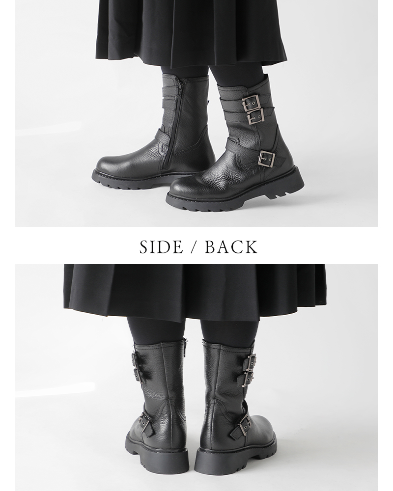 PAOLO BOVE(パオロ ボーヴ)カウレザーエンジニアブーツ8132-a