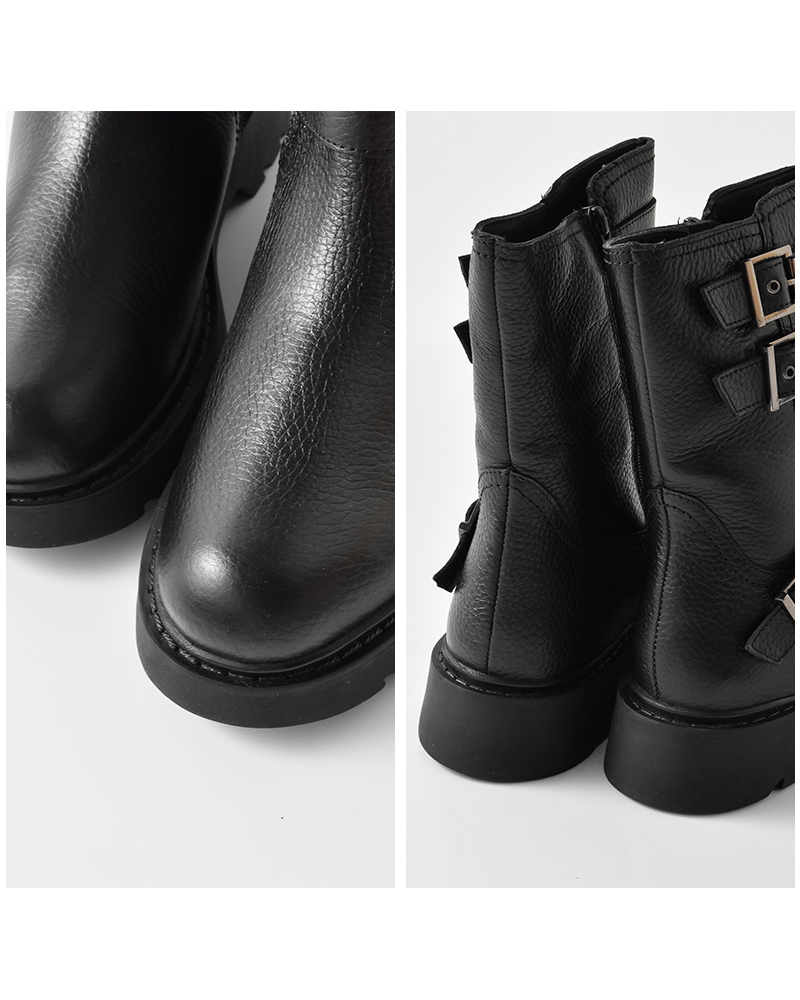 PAOLO BOVE(パオロ ボーヴ)カウレザーエンジニアブーツ8132-a