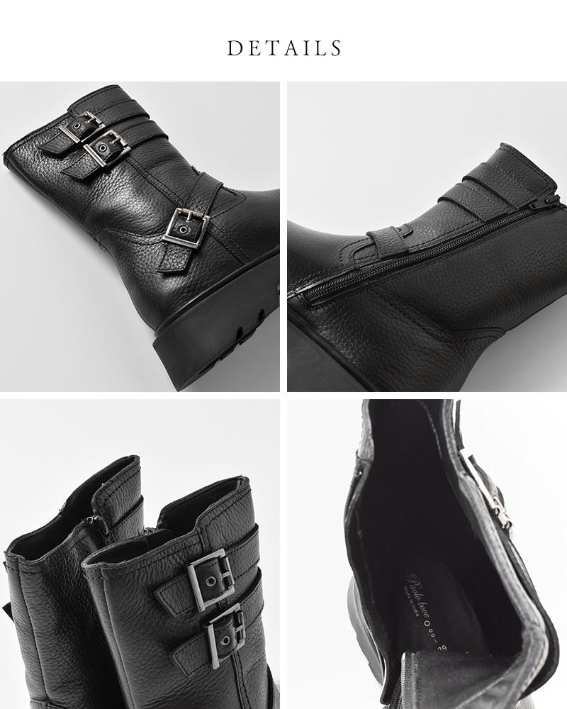 PAOLO BOVE(パオロ ボーヴ)カウレザーエンジニアブーツ8132-a