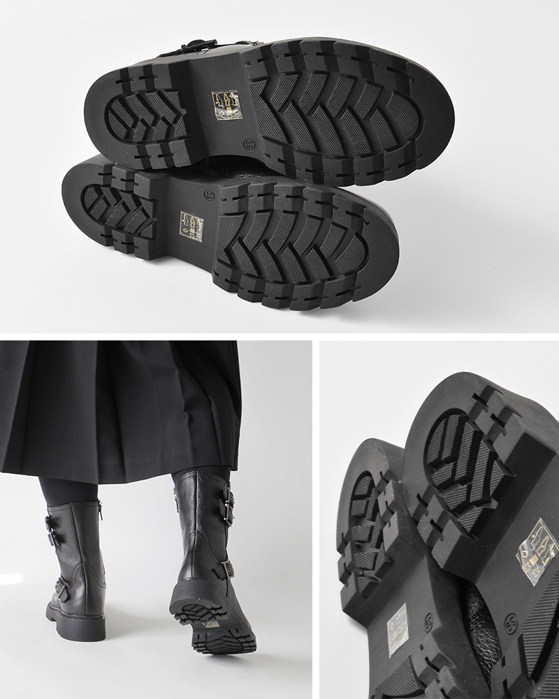 PAOLO BOVE(パオロ ボーヴ)カウレザーエンジニアブーツ8132-a