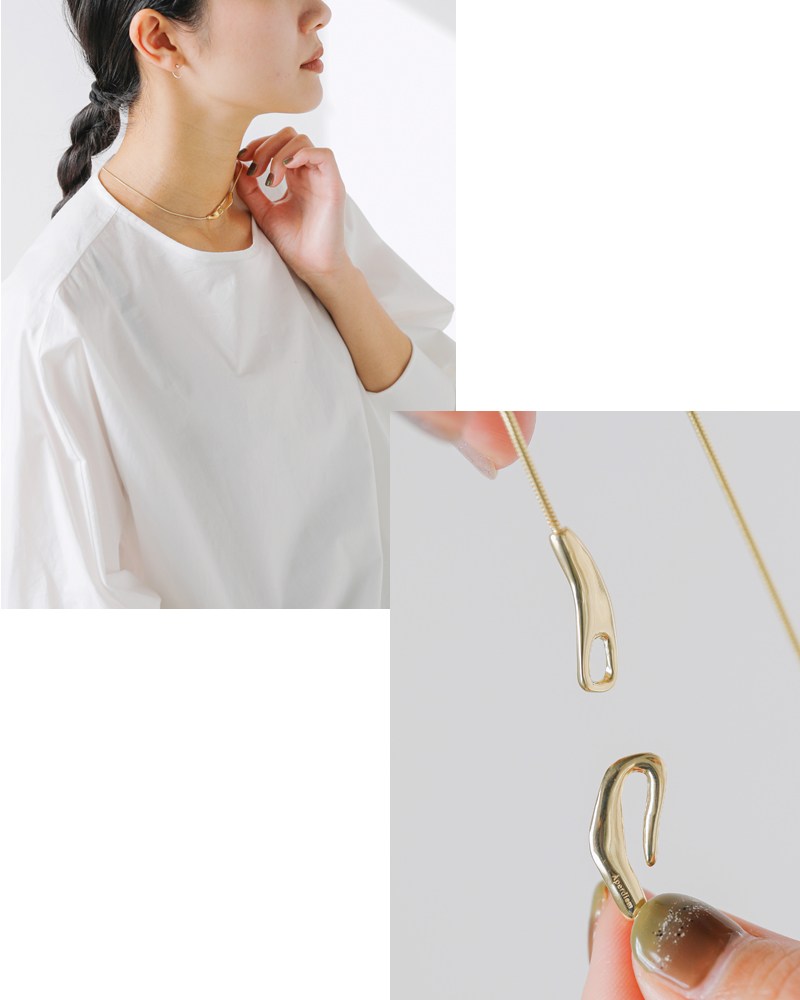 Aperdiem(アペルディエム)フロースクエアフックネックレス“FlowSquareHookNC”81406999