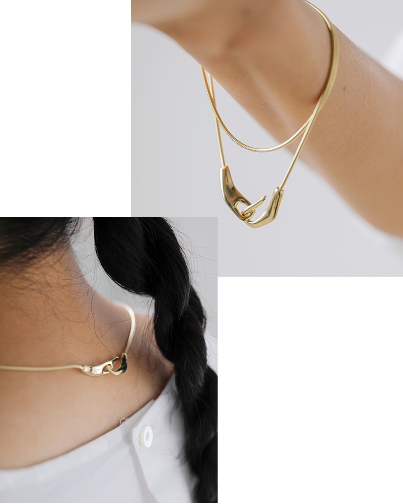 Aperdiem(アペルディエム)フロースクエアフックネックレス“FlowSquareHookNC”81406999