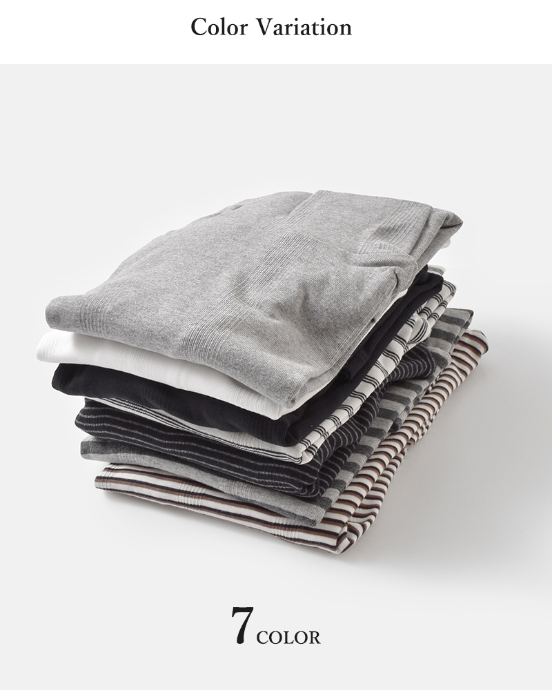 MILLER(ミラー)コットンパネルリブタートルネックロングスリーブTシャツ834c