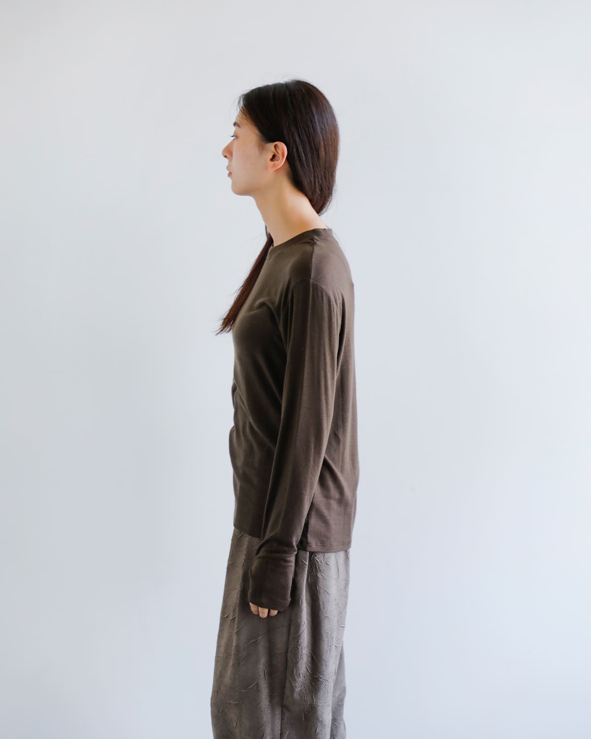 CHIGNON(シニヨン)テンセルインナーロングスリーブTシャツ 8454-088kk