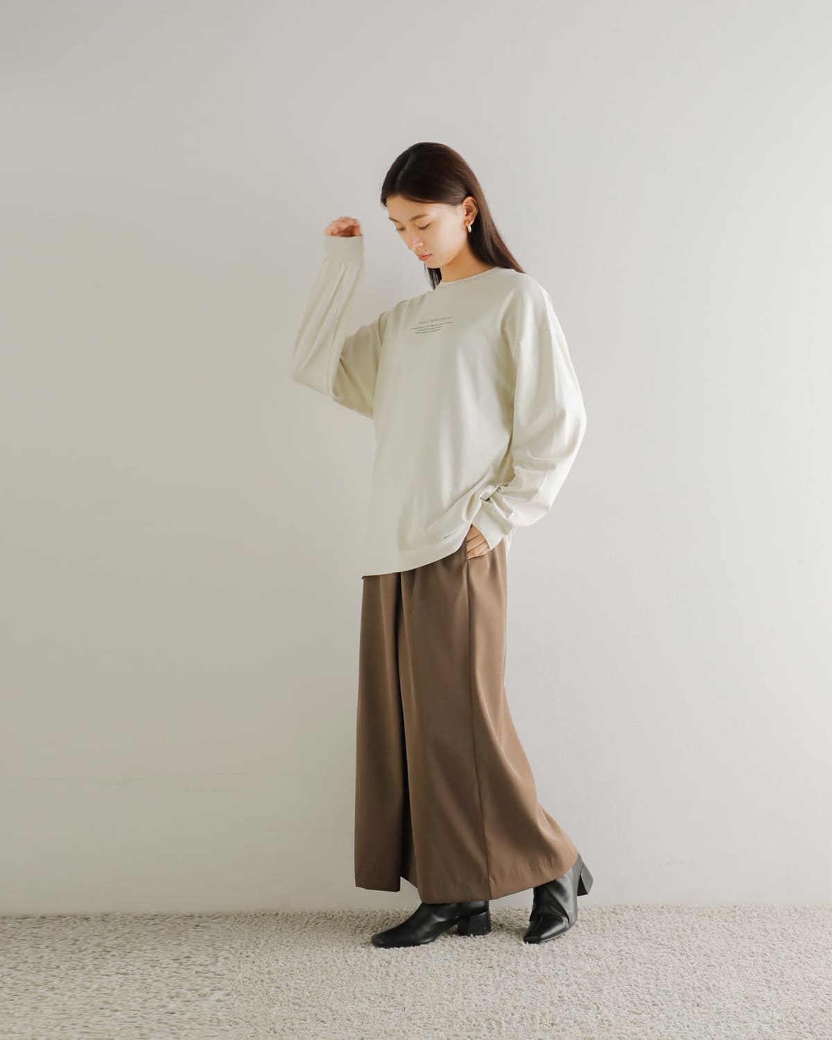 CHIGNON(シニヨン)CHEERSロゴロングスリーブTシャツ 8455-316kk