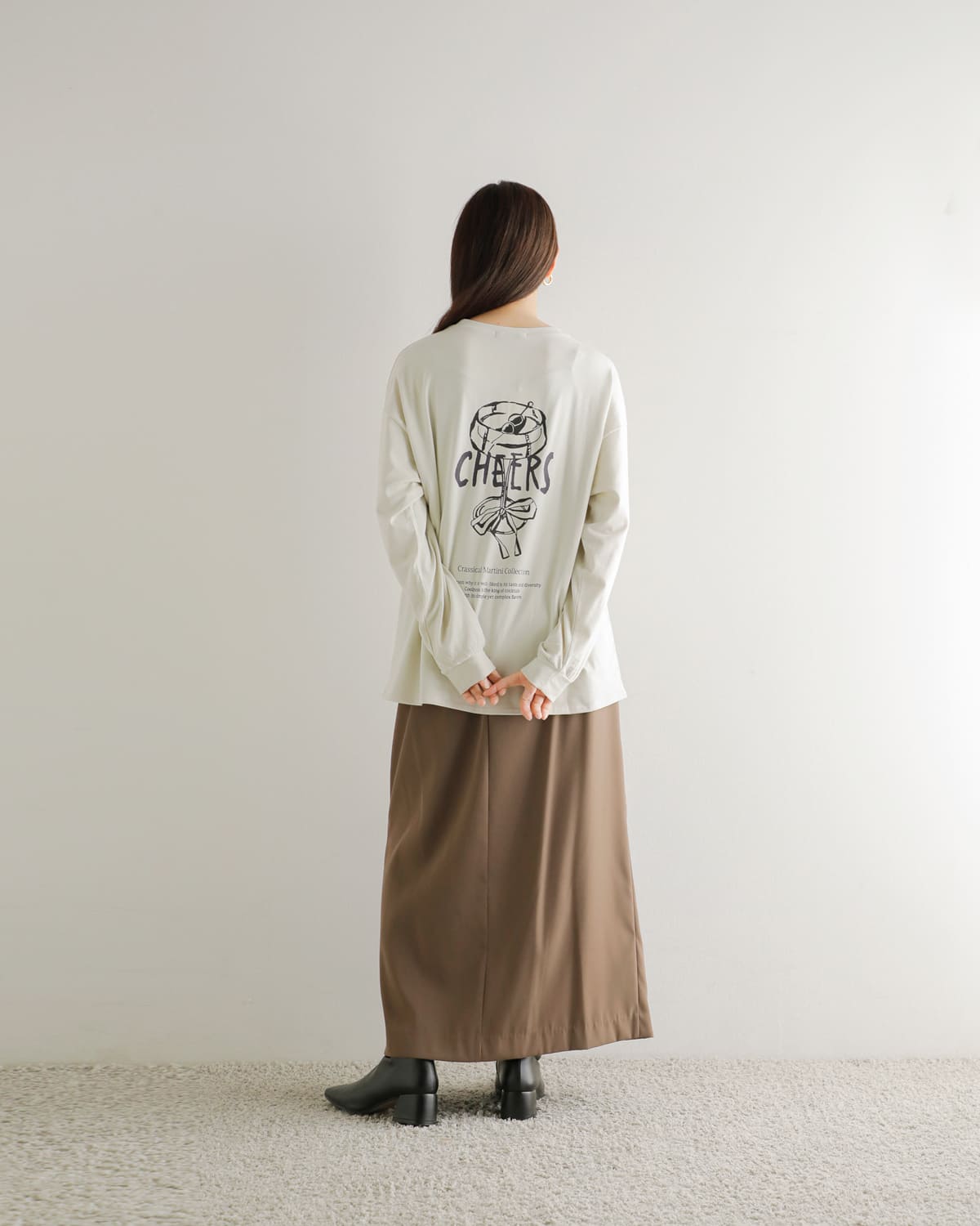 CHIGNON(シニヨン)CHEERSロゴロングスリーブTシャツ 8455-316kk