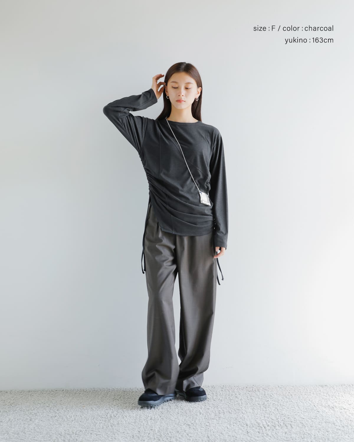 CHIGNON(シニヨン)ドロストカッティングカットソー 8455-319kk