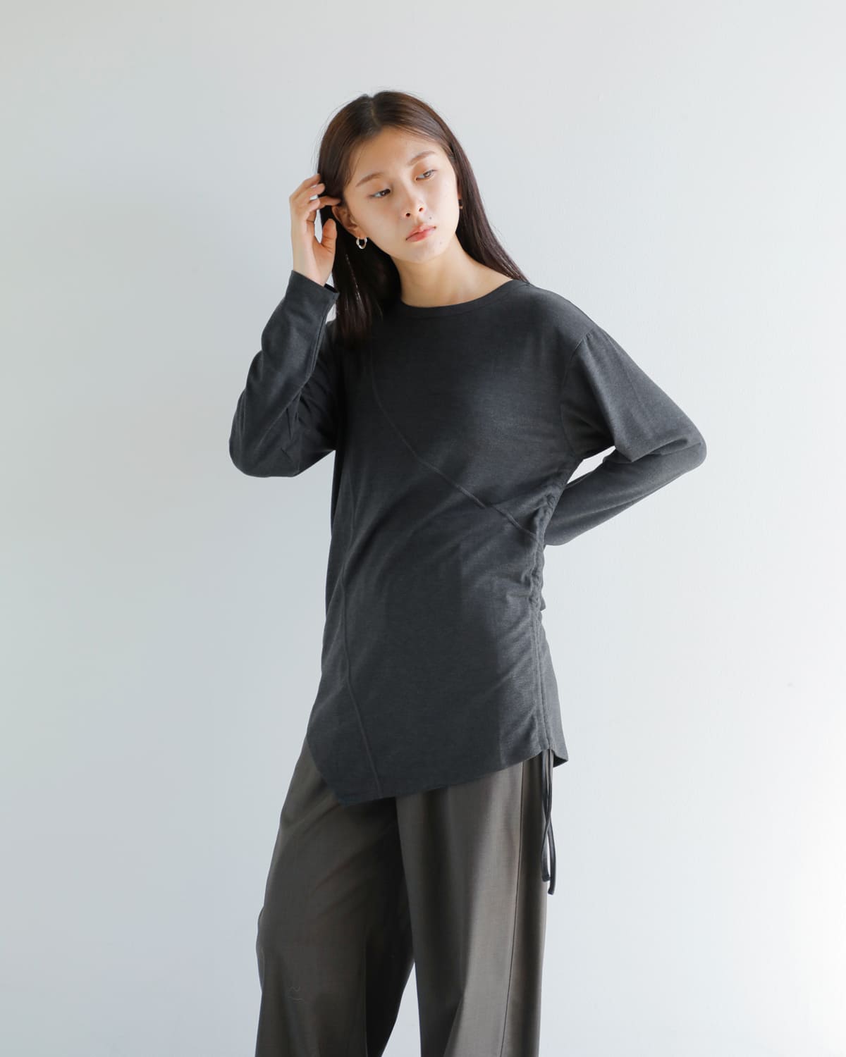 CHIGNON(シニヨン)ドロストカッティングカットソー 8455-319kk