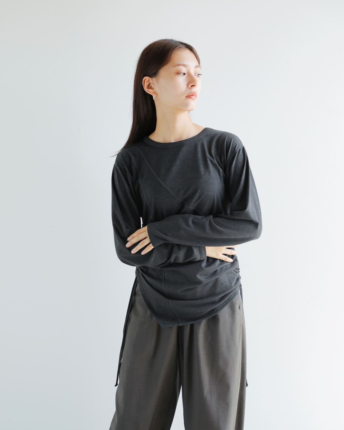 CHIGNON(シニヨン)ドロストカッティングカットソー 8455-319kk