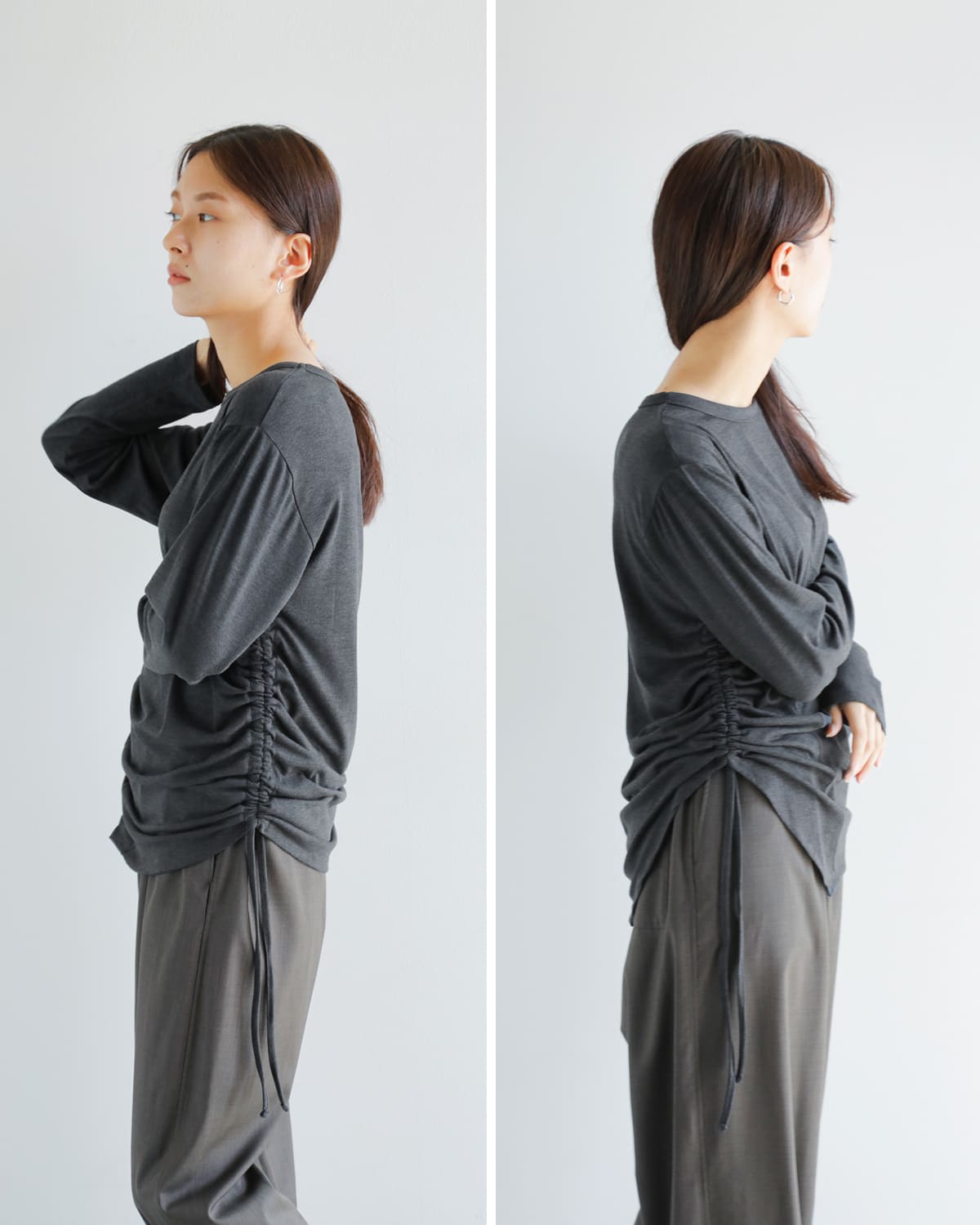 CHIGNON(シニヨン)ドロストカッティングカットソー 8455-319kk