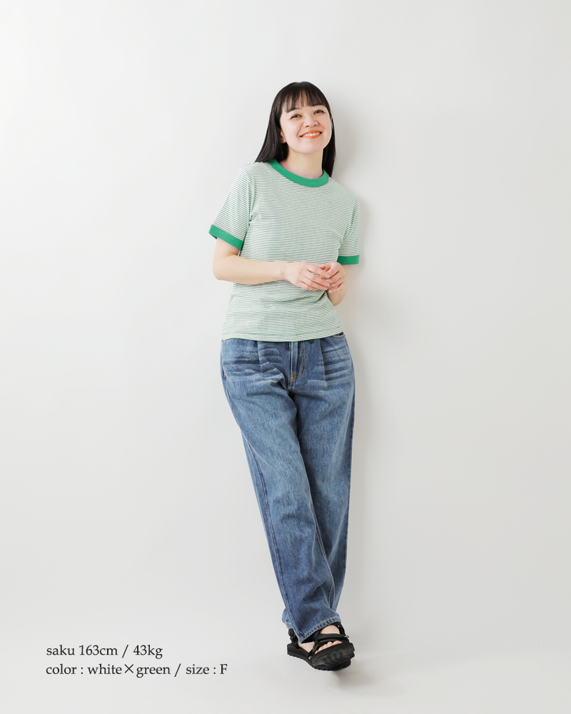 MILLER(ミラー)コットンパネルリブショートスリーブTシャツ849c