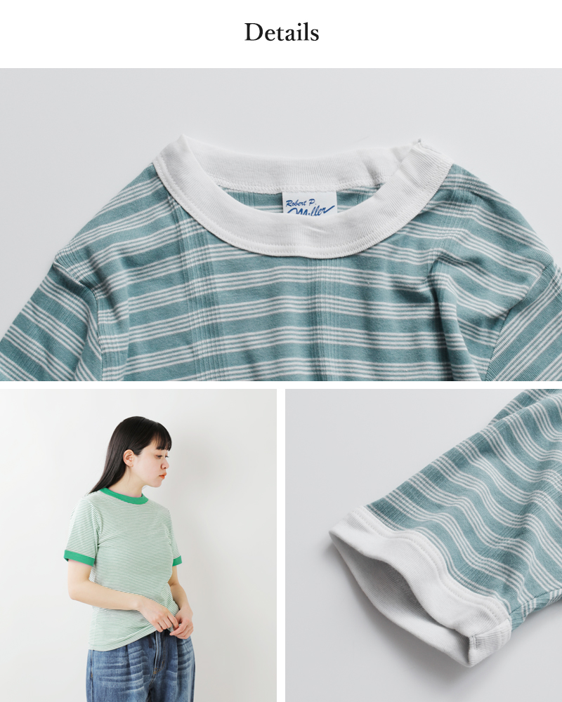 MILLER(ミラー)コットンパネルリブショートスリーブTシャツ849c