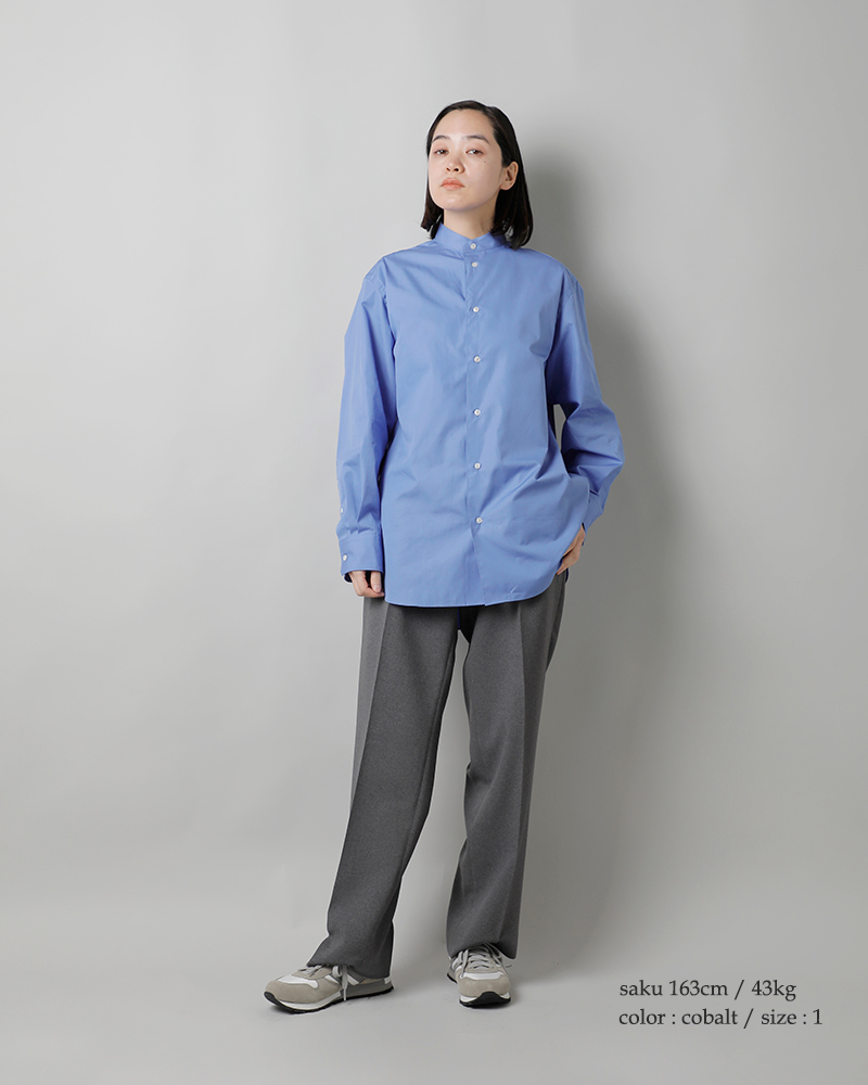 LOEFF(ロエフ)コットンブロードバンドカラーシャツ8811-250-0020