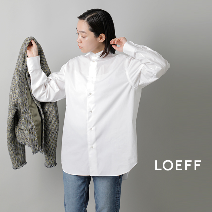 LOEFF(ロエフ)コットンブロードバンドカラーシャツ8811-250-0020