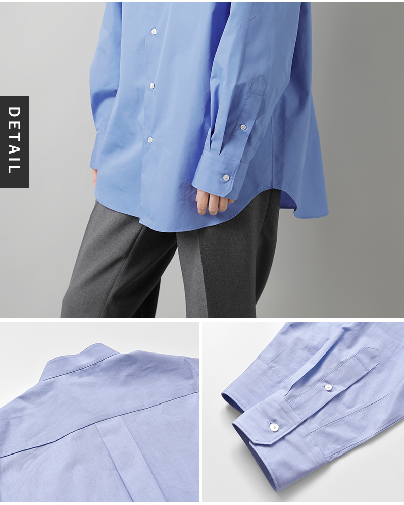 LOEFF(ロエフ)コットンブロードバンドカラーシャツ8811-250-0020