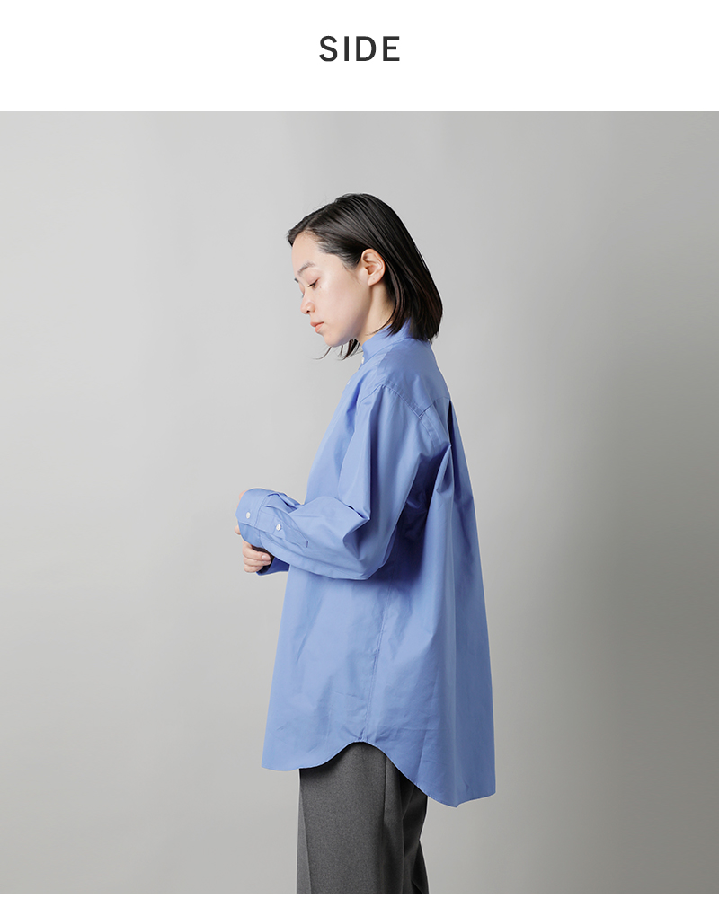 LOEFF(ロエフ)コットンブロードバンドカラーシャツ8811-250-0020