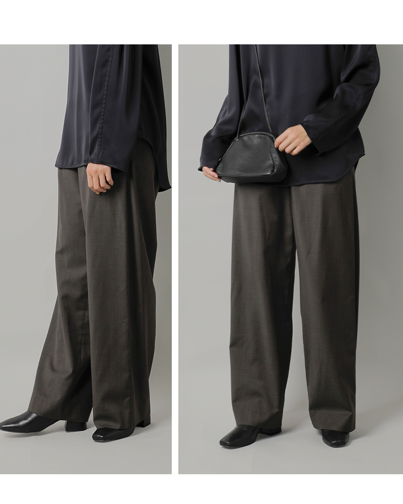 LOEFF(ロエフ)ウールトロハーレムパンツ8814-2-990194