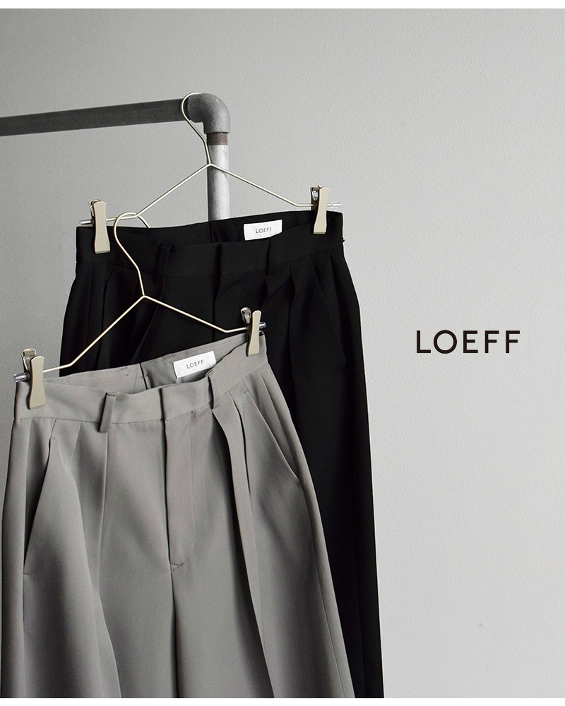 LOEFF(ロエフ)ウールギャババギートラウザーパンツ8814-202-0178