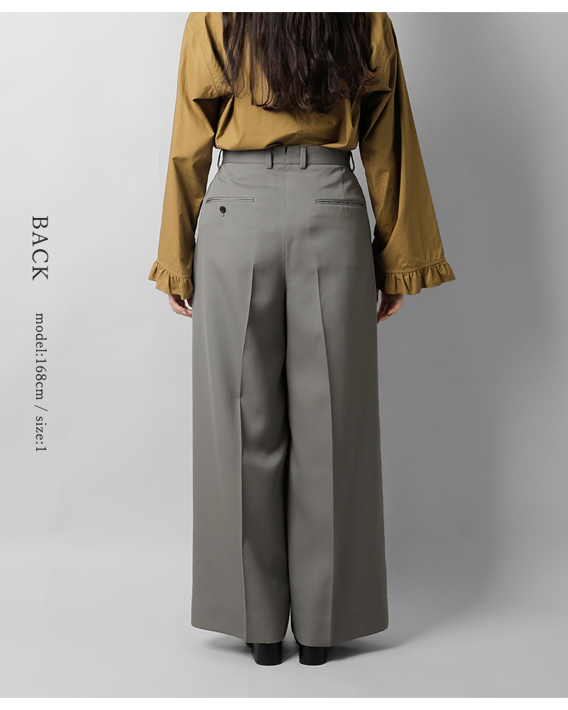 LOEFF(ロエフ)ウールギャババギートラウザーパンツ8814-202-0178