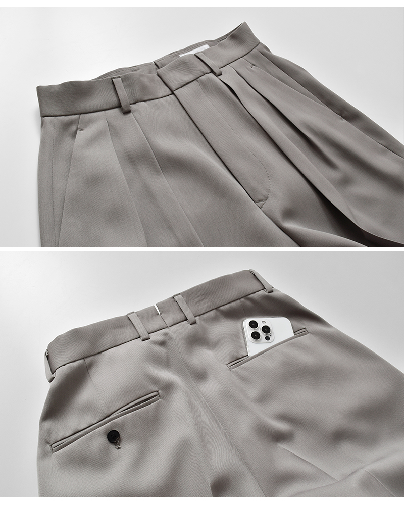 LOEFF(ロエフ)ウールギャババギートラウザーパンツ8814-202-0178