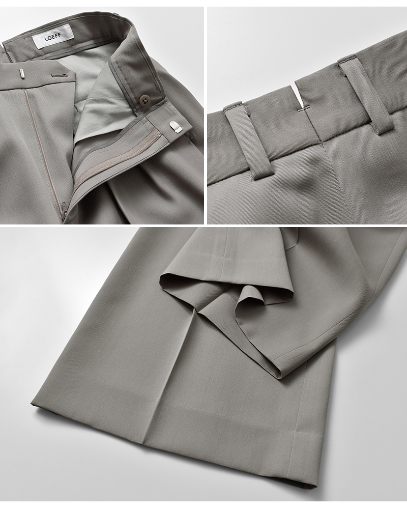 LOEFF(ロエフ)ウールギャババギートラウザーパンツ8814-202-0178