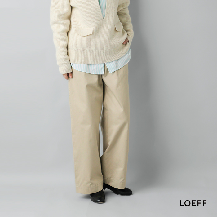LOEFF(ロエフ)コットンチノトラウザーパンツ8814-202-0199