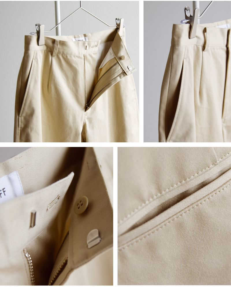 LOEFF(ロエフ)コットンチノトラウザーパンツ8814-202-0199