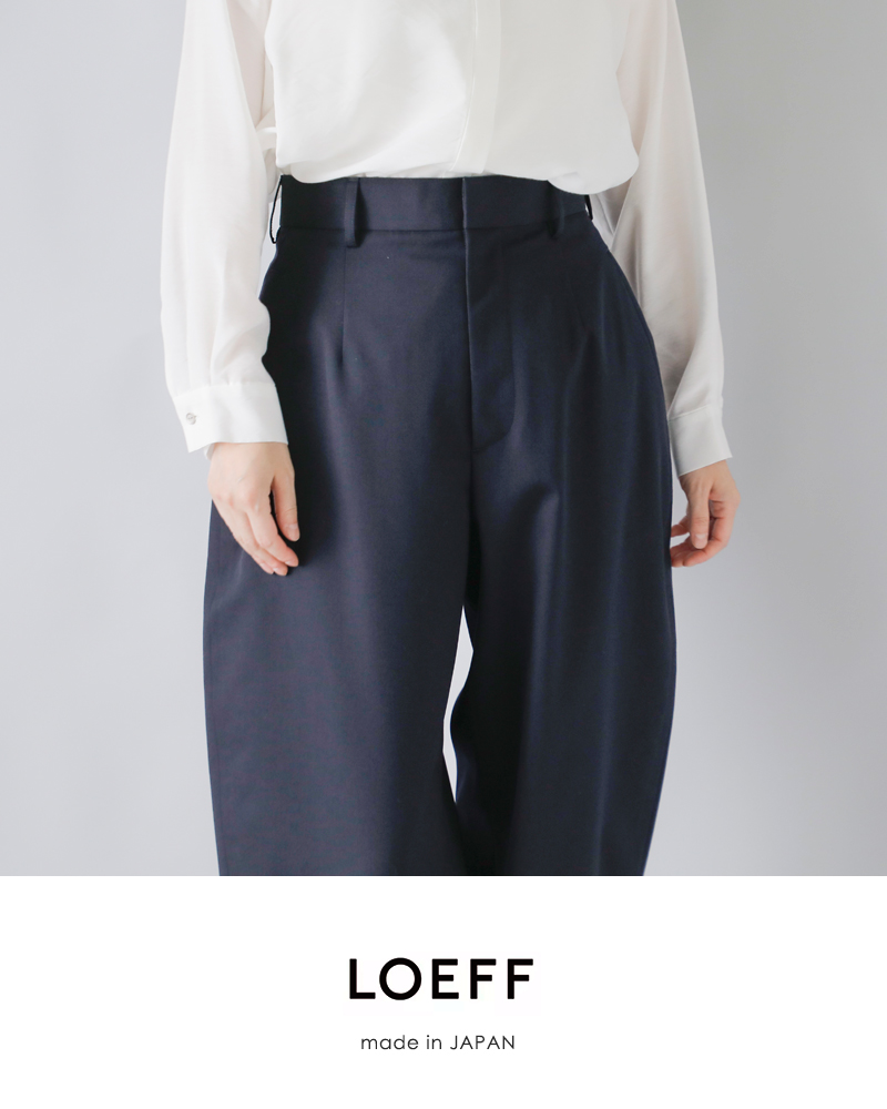 LOEFF(ロエフ)ウールギャバボンタントラウザーパンツ8814-202-0201