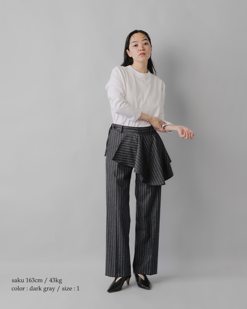 HENRY ROBINSON フレンチリネン×シェットランドウールパンツ