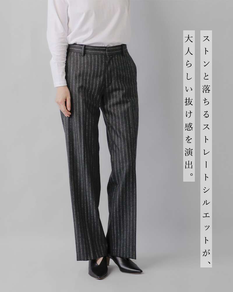 LOEFF(ロエフ)ウールポプリンレイヤードパンツ8814-299-0207